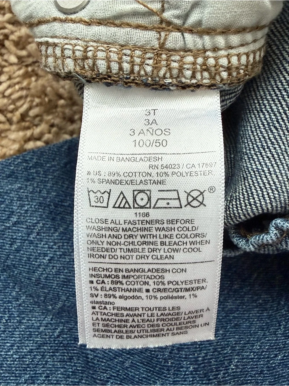 Old Navy Toddler Straight Adjustable-Waist Jeans Size 3T